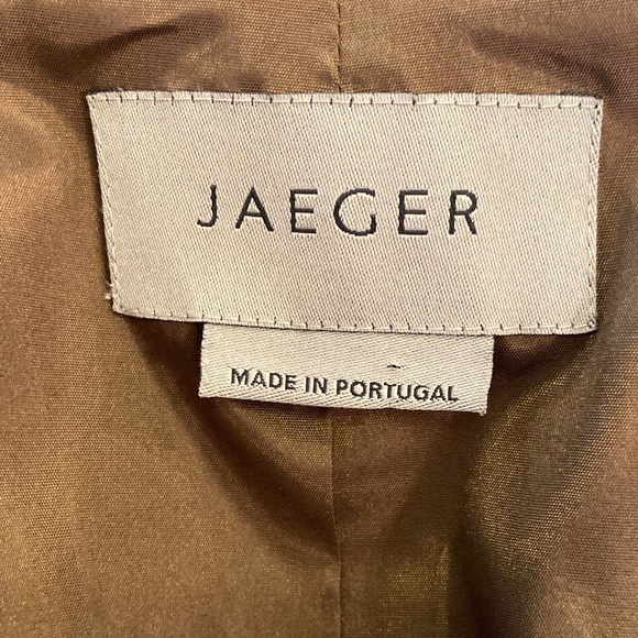 Jaeger Womens Luxurious Olive Green Wool Blazer / Size 8 / Stretch - Picture 8 of 10